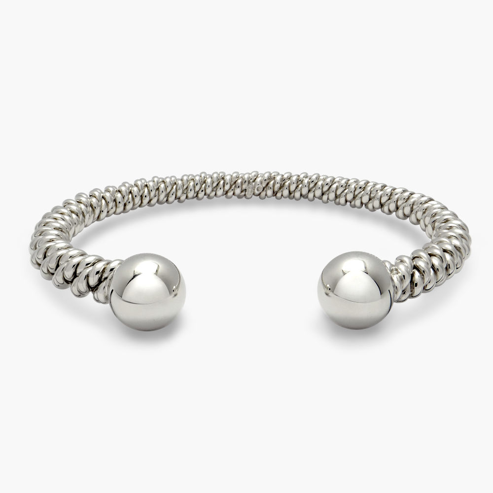 Silver Torsione Bangle David Jonns Silver Torsione Bangle