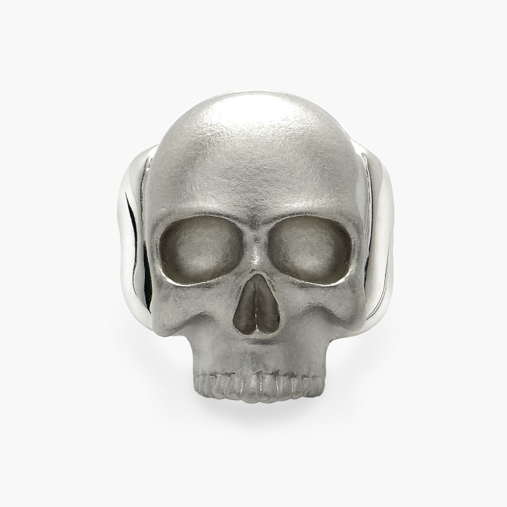 Mens Silver Skull Ring