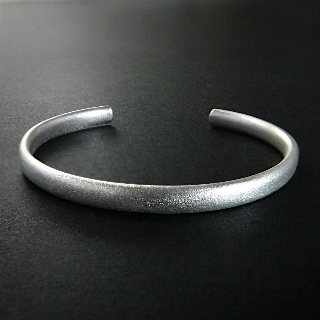 Sterling Silver Slim Frosted Cuff Sterling Silver Slim Frosted Cuff