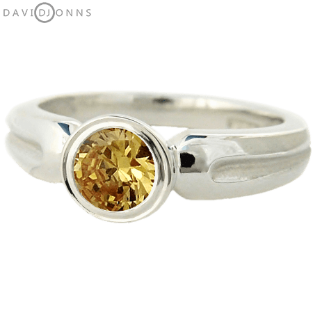 Citrine CZ Roman Ring Citrine CZ Roman Ring