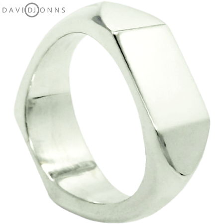 Midi Double Geo Signet Ring Midi Double Geo Signet Ring