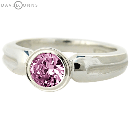 Pink Sapphire CZ Roman Ring Pink Sapphire CZ Roman Ring
