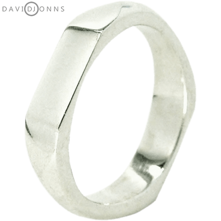 Slim Double Geo Signet Ring Slim Double Geo Signet Ring