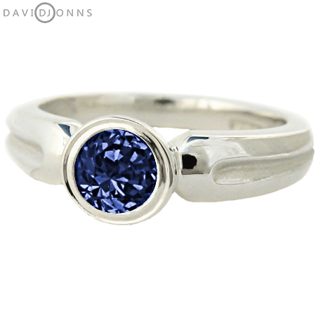 Topaz CZ Roman Ring