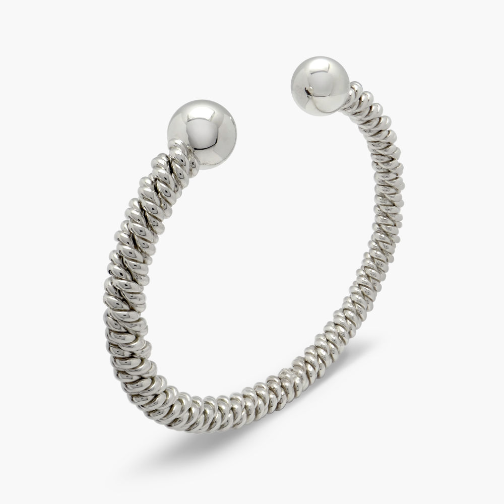 Sterling Silver Torsione Torque Bangle Sterling Silver Torsione Torque Bangle