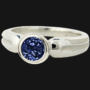 Topaz CZ Roman Ring