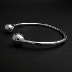 Sterling Silver Torque Bangle